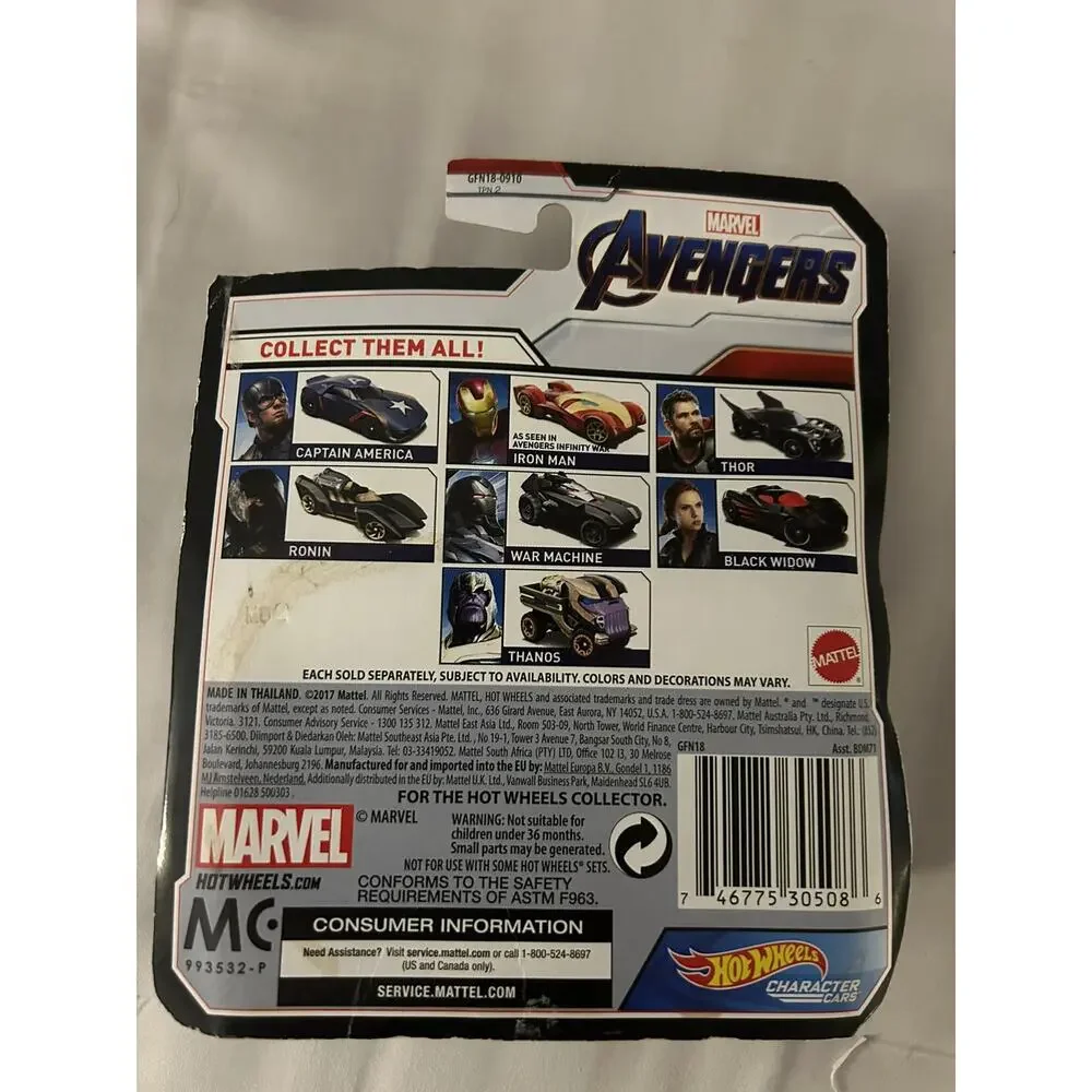 NEW Hot Wheels Avengers Black Widow Car